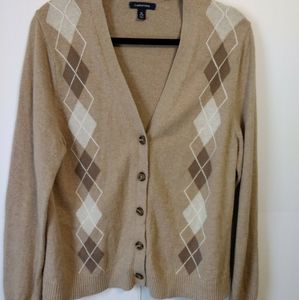Lands End men's button-down cardigan size XL 18-20